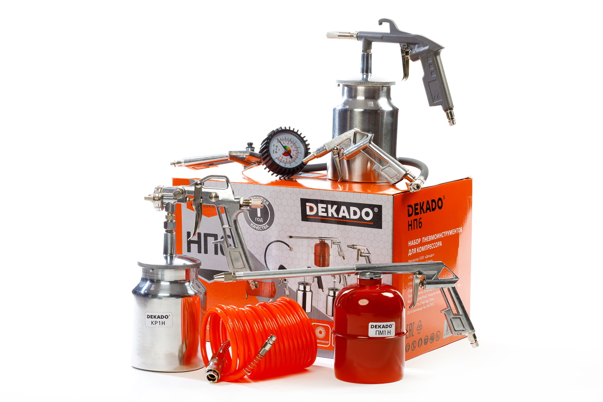 Набор пневмоинструмента для воздушного компрессора НП6  мини-фото №1